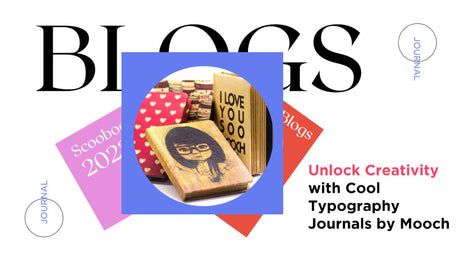 Unlock Creativity with Cool Typography Journals by Mooch - SCOOBOO 