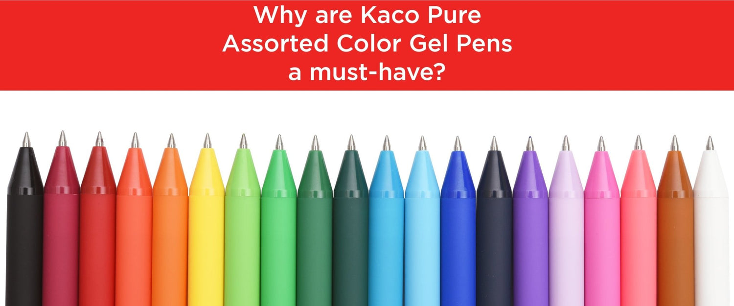 Why are Kaco Pure Assorted Color Gel Pens a must-have? - SCOOBOO