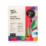 Mont Marte Acrylic Paint Pens Broad Tip - 24pc