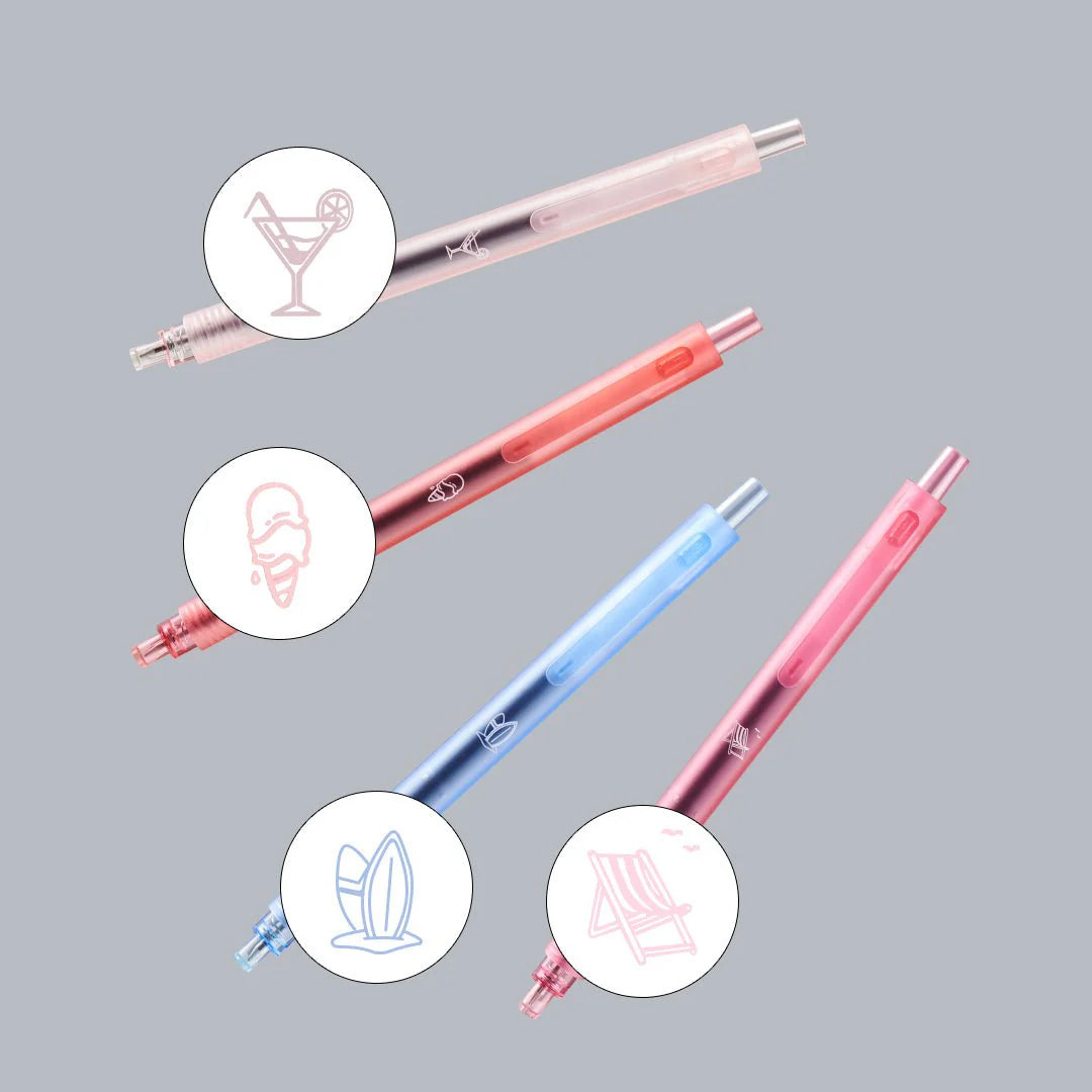 Kaco Rocket Beach Sunset 0.5mm Gel Pen Set