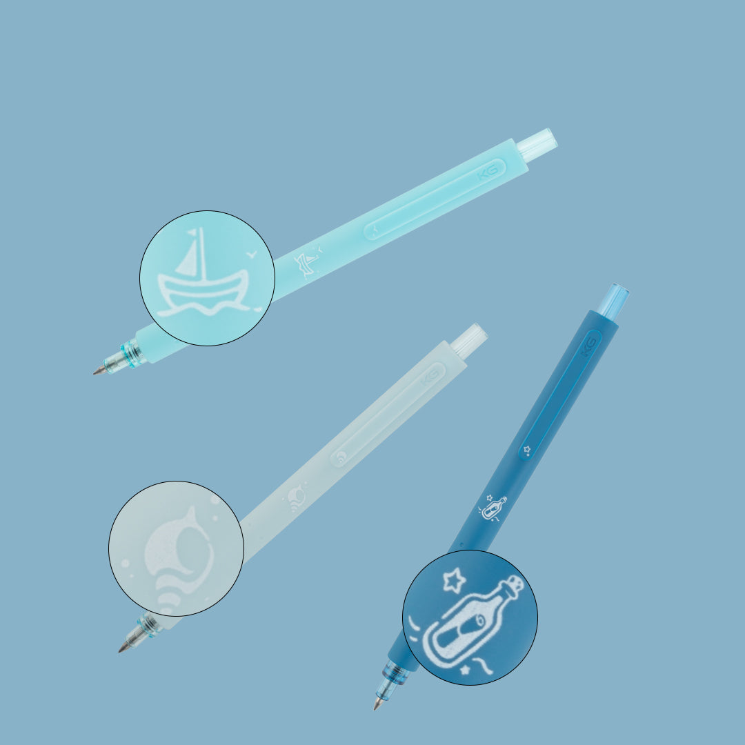 Kaco Rocket Marine Friendly Neighbor 0.5mm Gel Pen Set