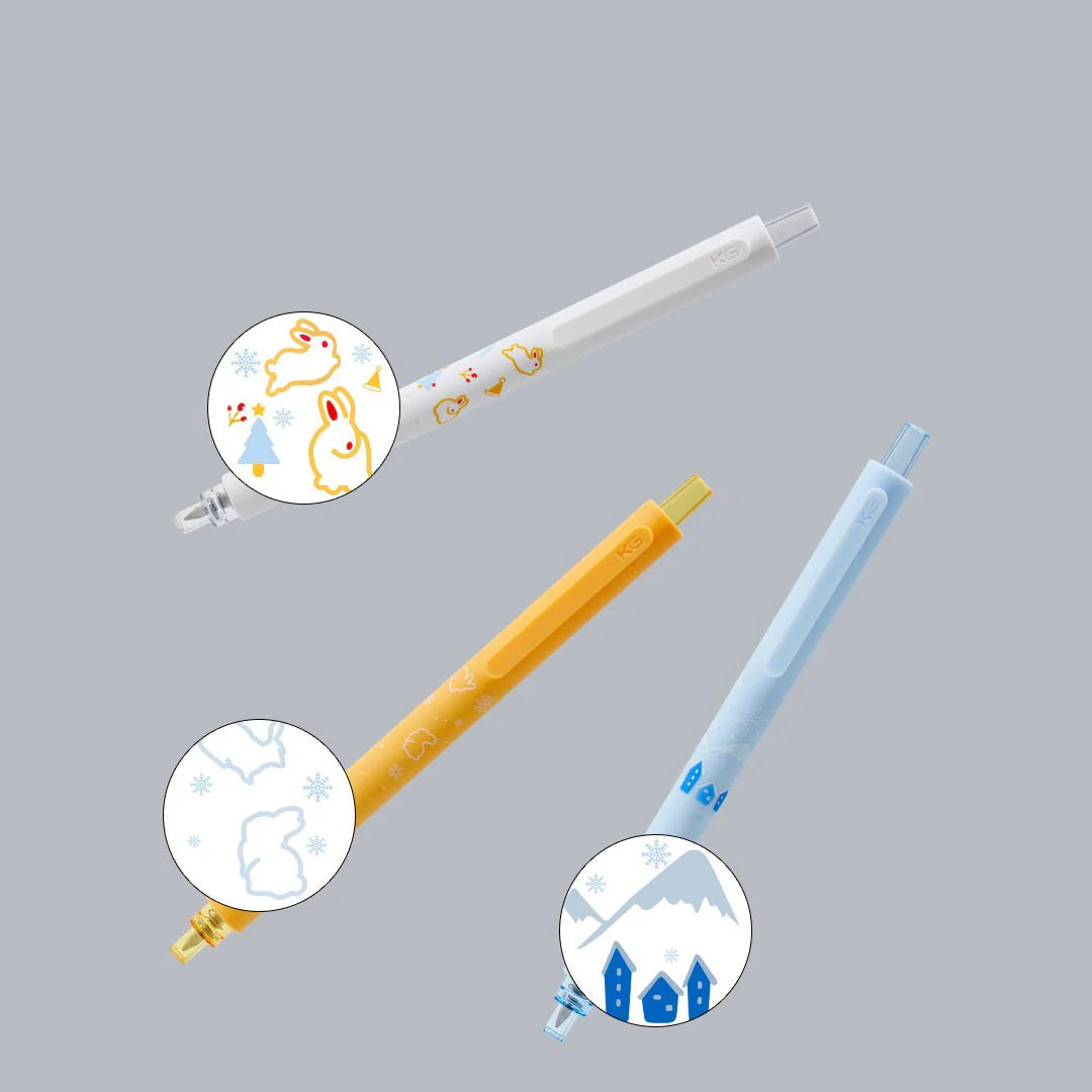 Kaco Rocket Snow Hare 0.5mm Gel Pen Set