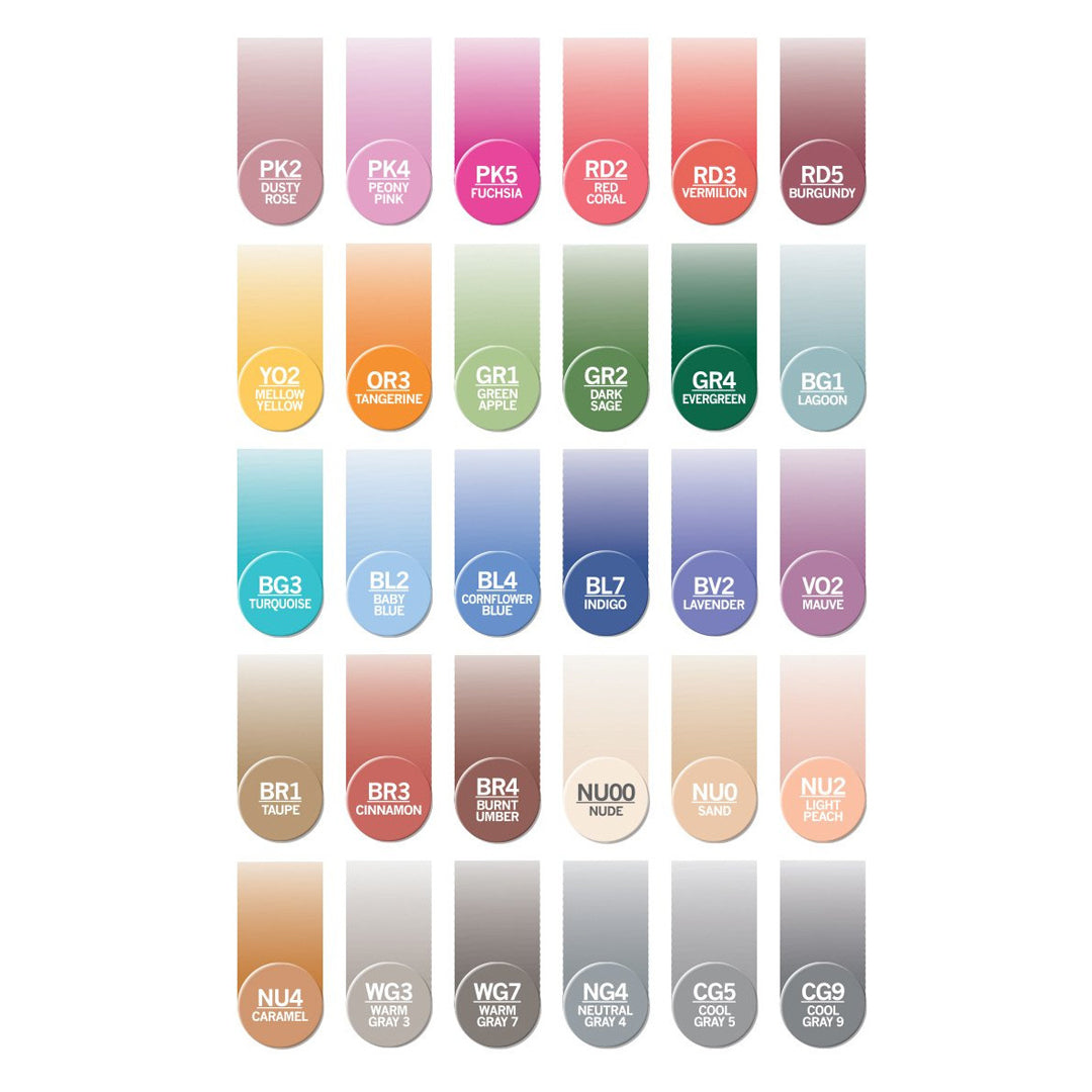 Chameleon Color Tones 30 Pen Complete Set SCOOBOO Chameleon Chameleon color tones 30 pen complete set scooboo chameleon