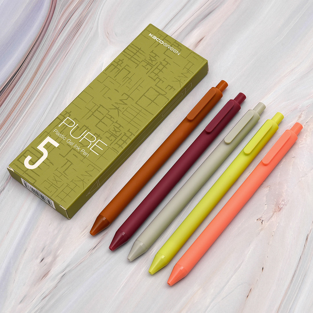 Kaco Pure Macaron 0.5mm Gel Pen Set