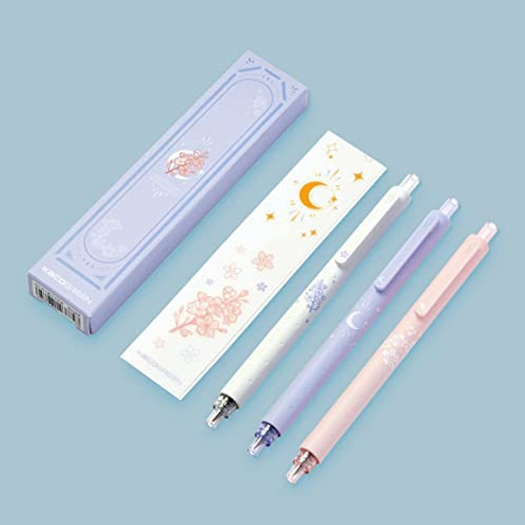 Kaco Rocket Moon Night And Sakura 0.5mm Gel Pen Set