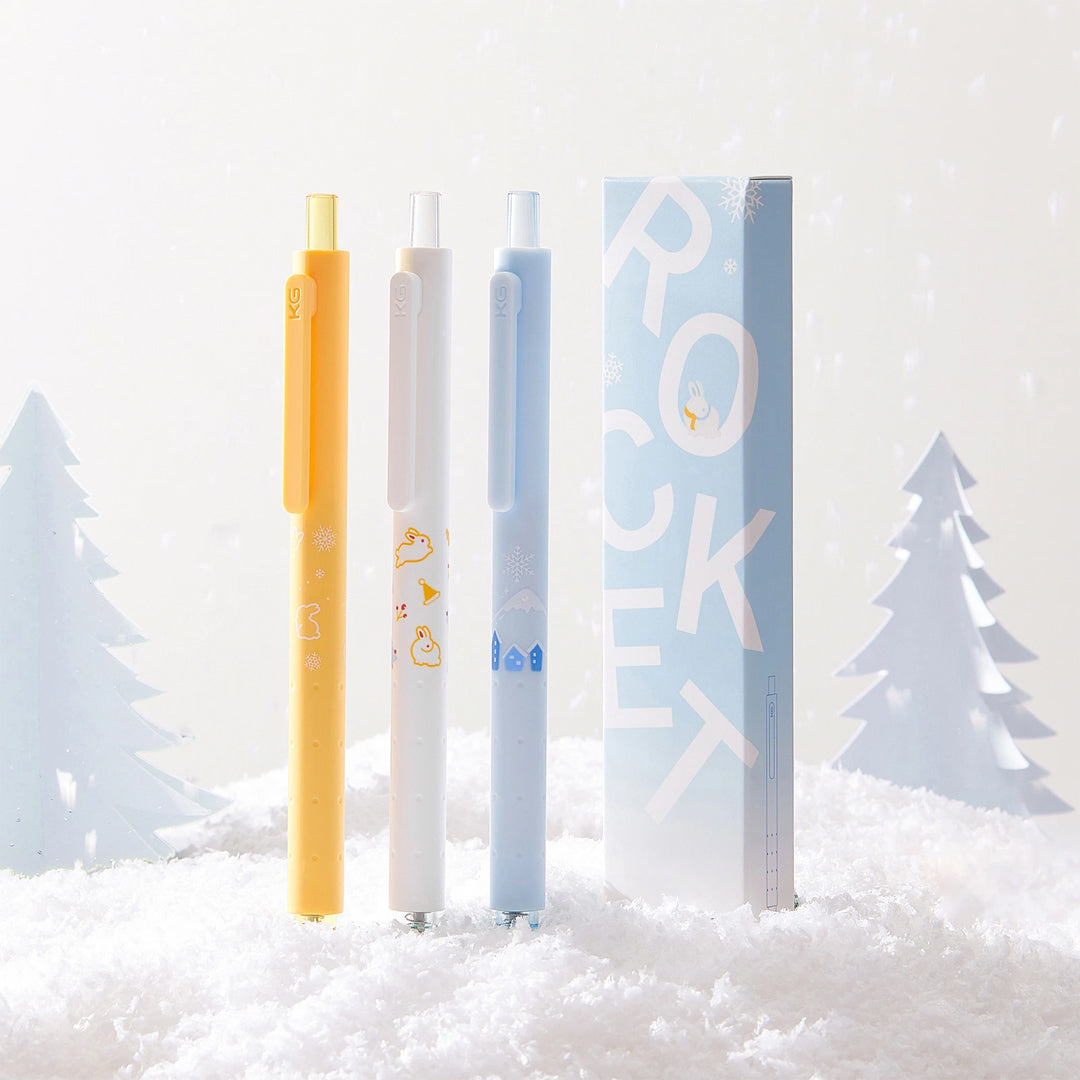 Kaco Rocket Snow Hare 0.5mm Gel Pen Set