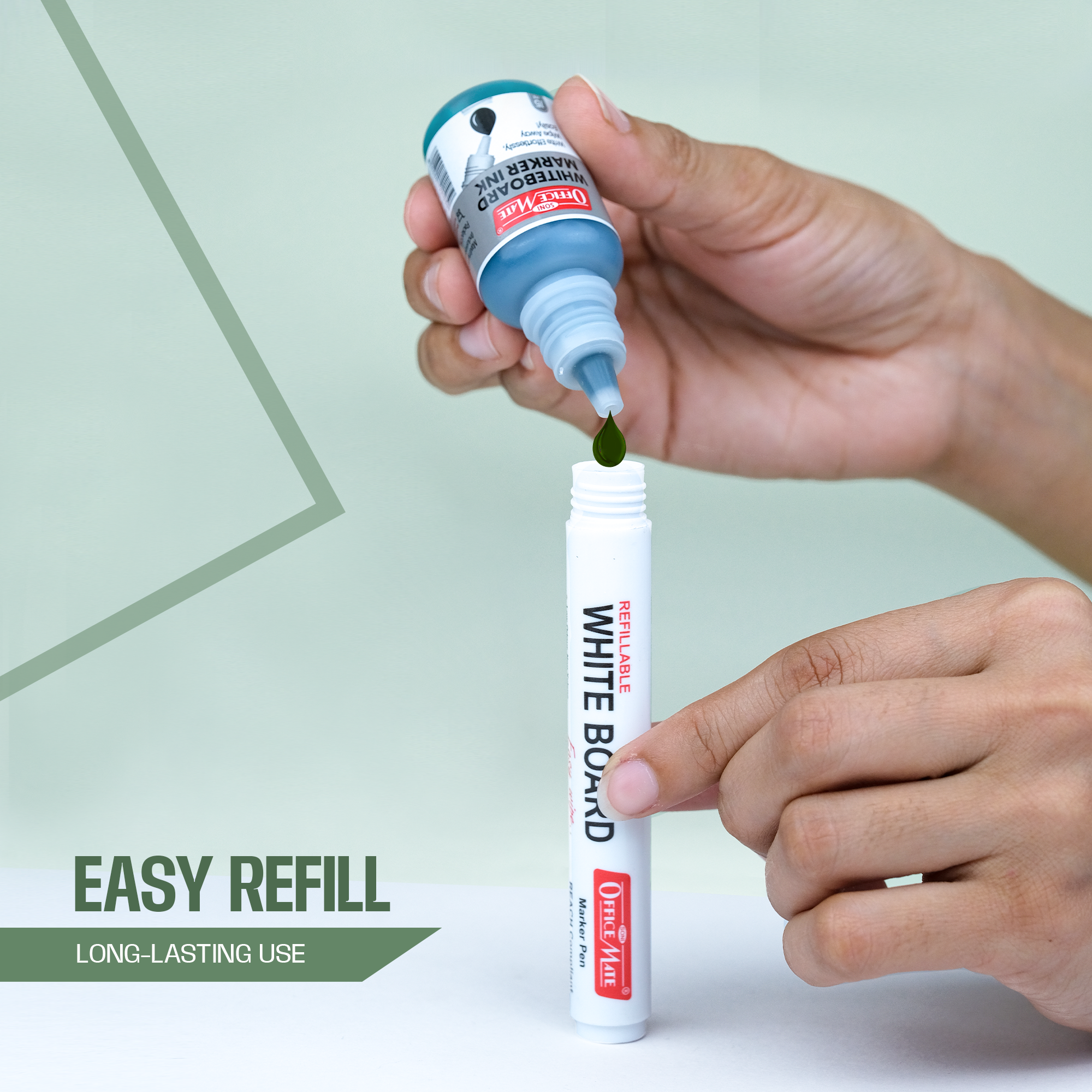 Soni Officemate Whiteboard Multicolor Combo (4 Whiteboard Markers + 4 Marker Inks )