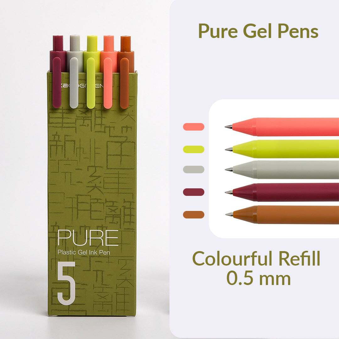 Kaco Pure Macaron 0.5mm Gel Pen Set