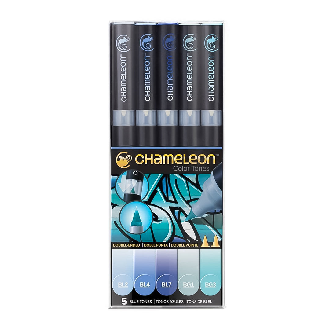 Chameleon Dual Tip Brush Pen Set- Pack of 5