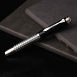 Pelikan Majesty M7005 Silver/Black Fountain Pen