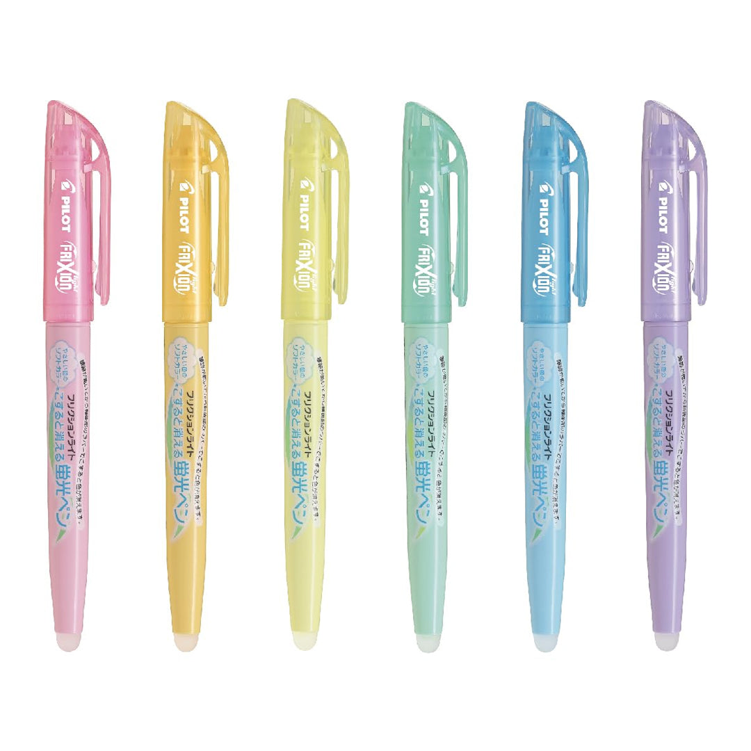 Pilot Frixion Highlighter 6 Color Set