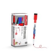 Soni Officemate Fine Tip Whiteboard Marker with Duster On Cap - Pack of 10