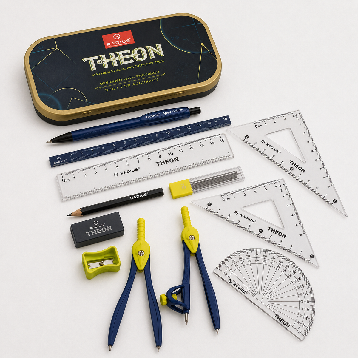Radius Theon Mathematical Instrument Box