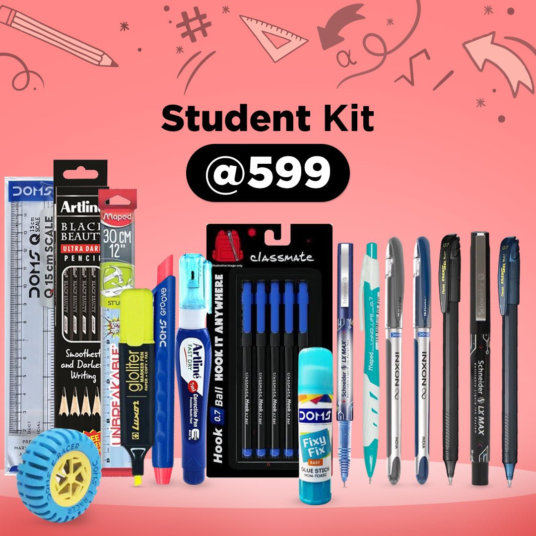 16 Student Essentials @ 599 - SCOOBOO - Stationery Kit