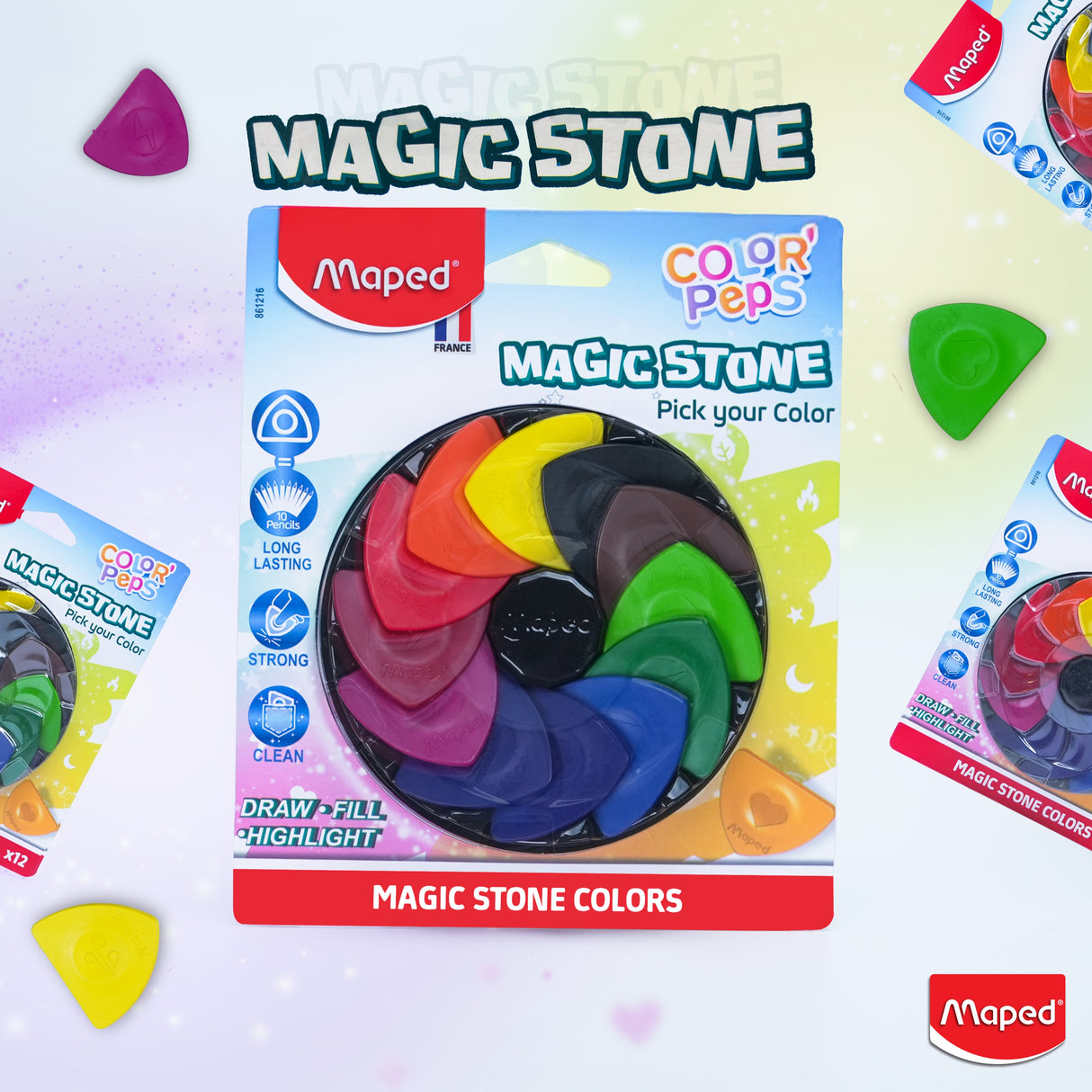 Maped Color'peps 12 Shades Magic Stone
