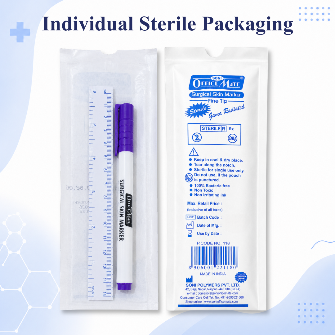 Soni Officemate Surgical and Medical Skin Body Marker Pens