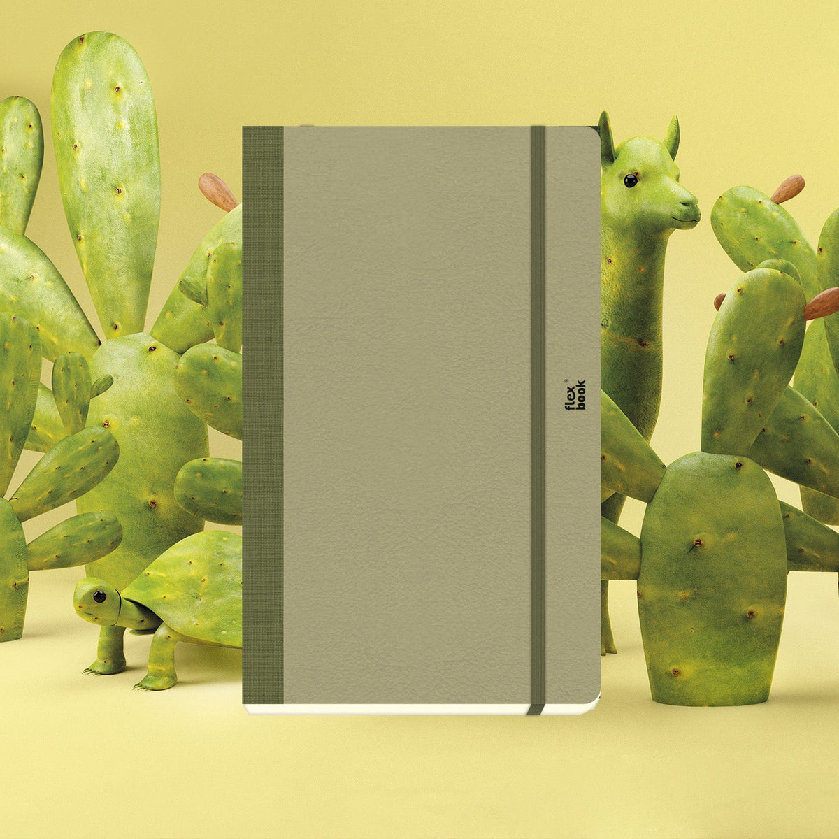 Flexbook A5 Size Ruled Eco Notebook 192 Pages - Desert Sand Cactus