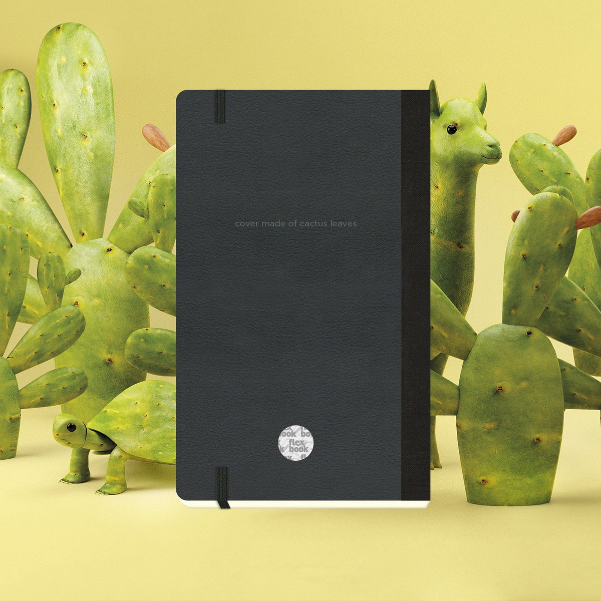 Flexbook A5 Size Ruled Eco Notebook 192 Pages - Black Shadow Cactus