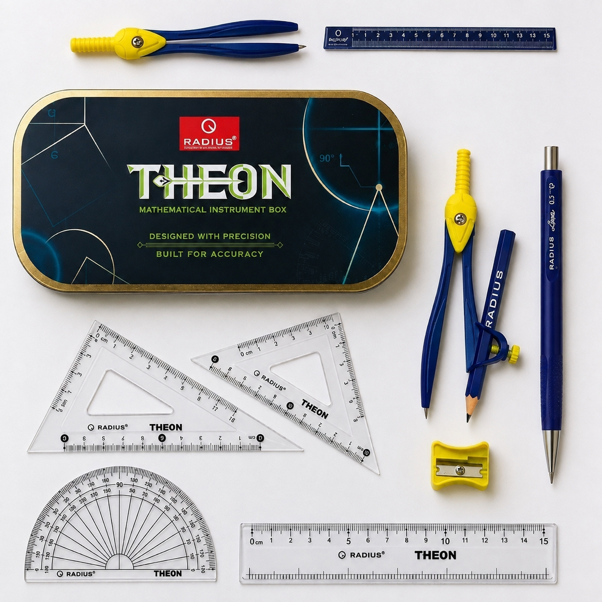 Radius Theon Mathematical Instrument Box