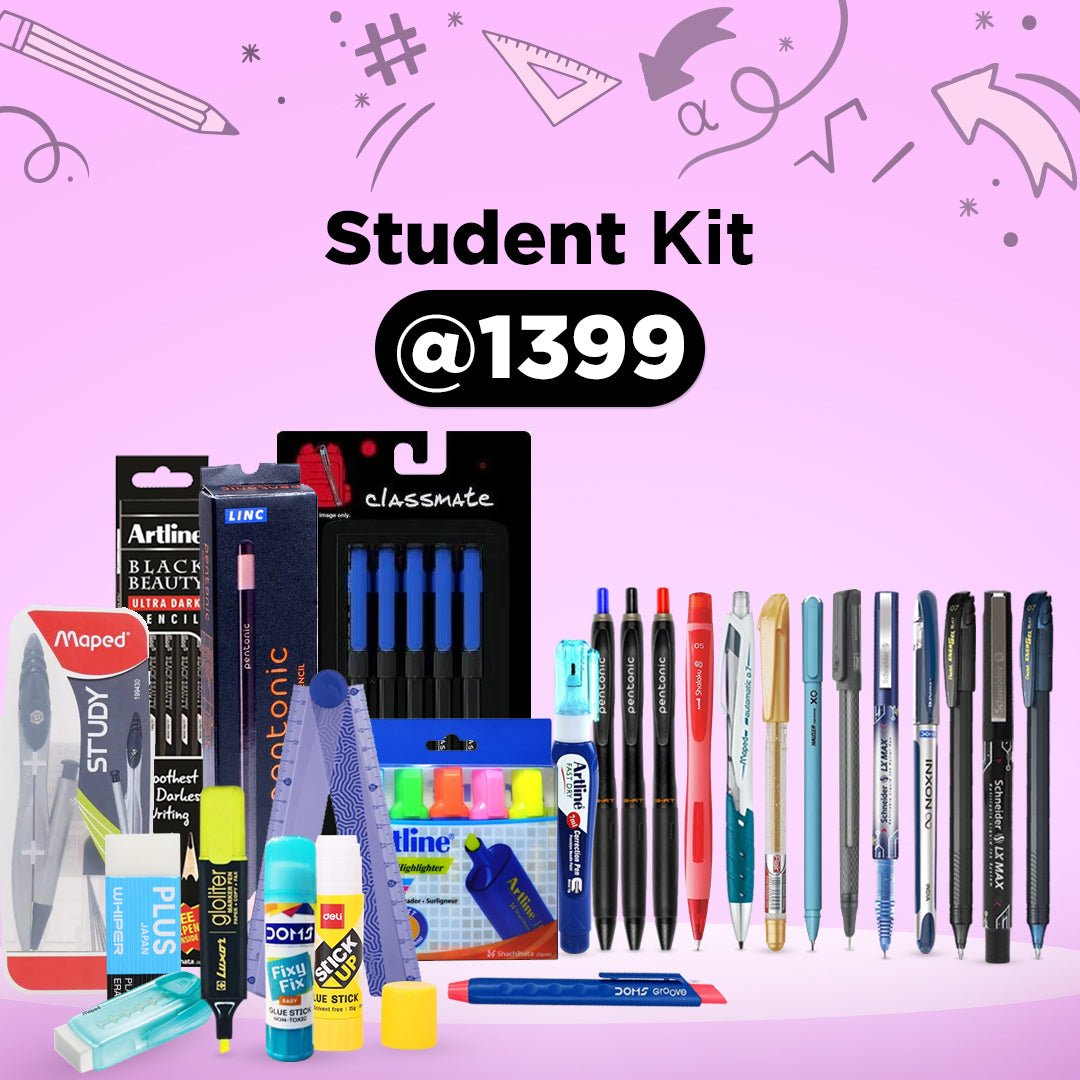 26 Student Essentials @ 1399 - SCOOBOO - Stationery Kit