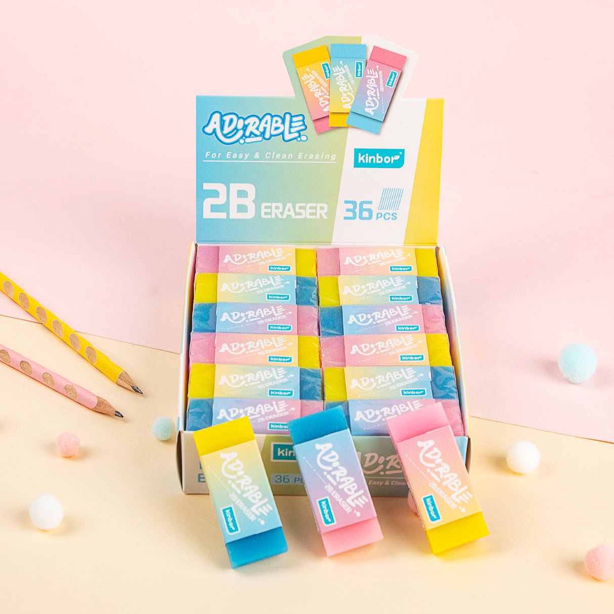 Kinbor 2B Eraser (Pack of 2)