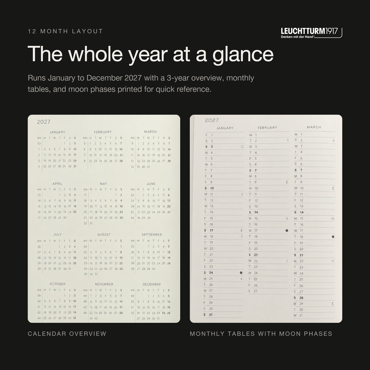 Leuchtturm1917 2027 A4+ Weekly Planner