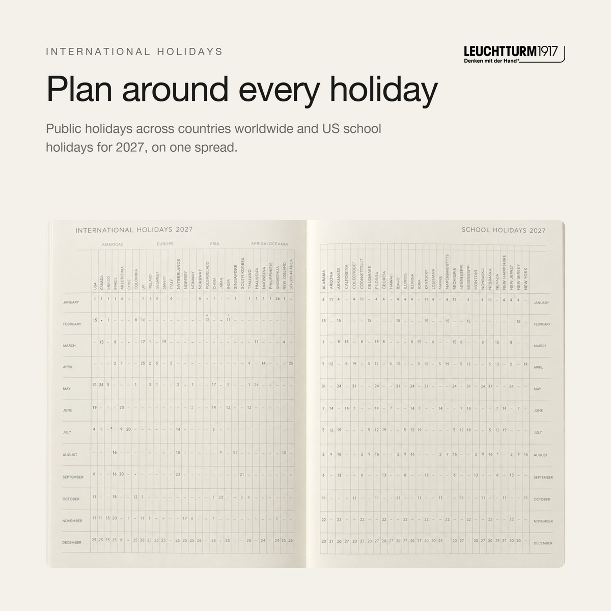 Leuchtturm1917 2027 A4+ Weekly Planner