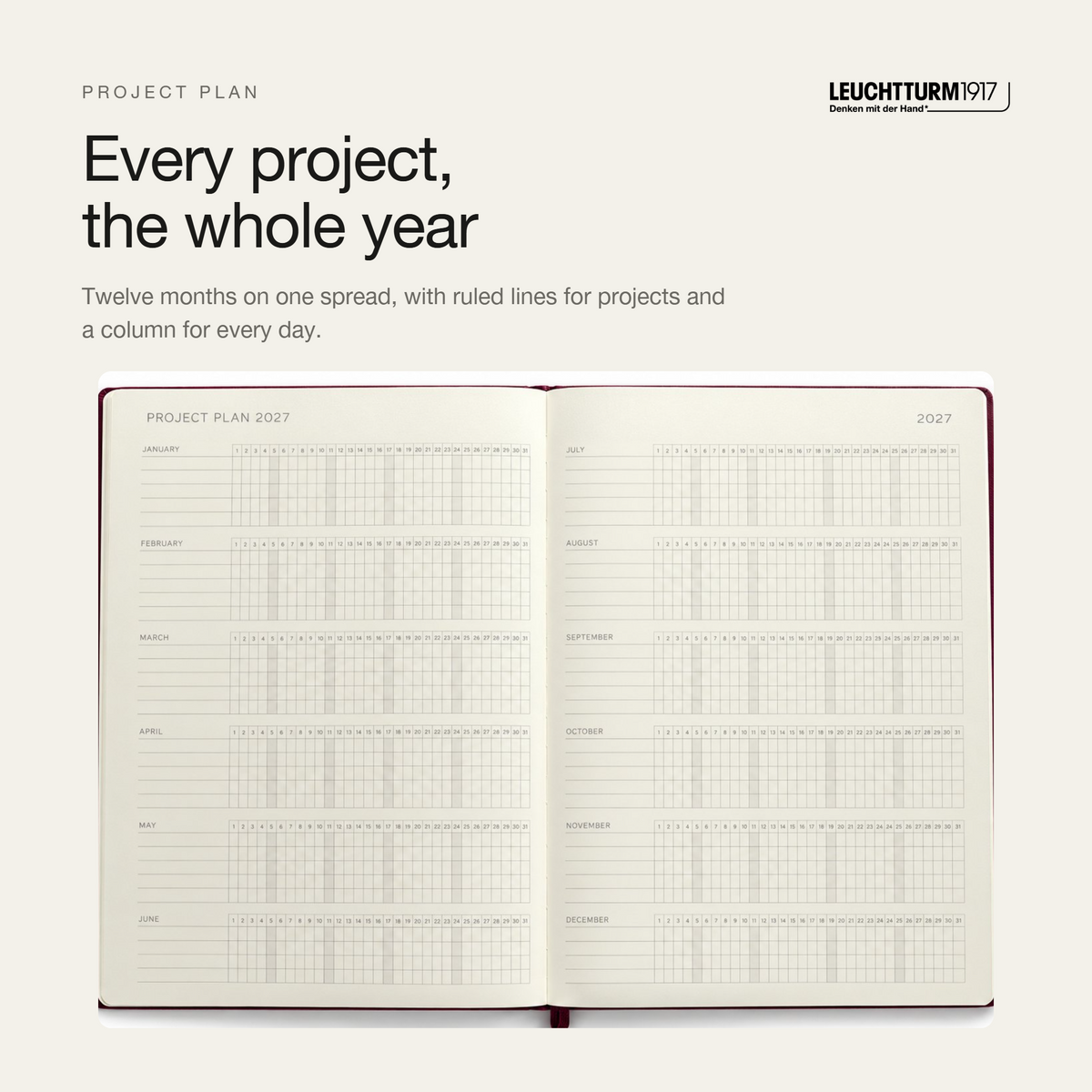 Leuchtturm1917 2027 A4+ Weekly Planner