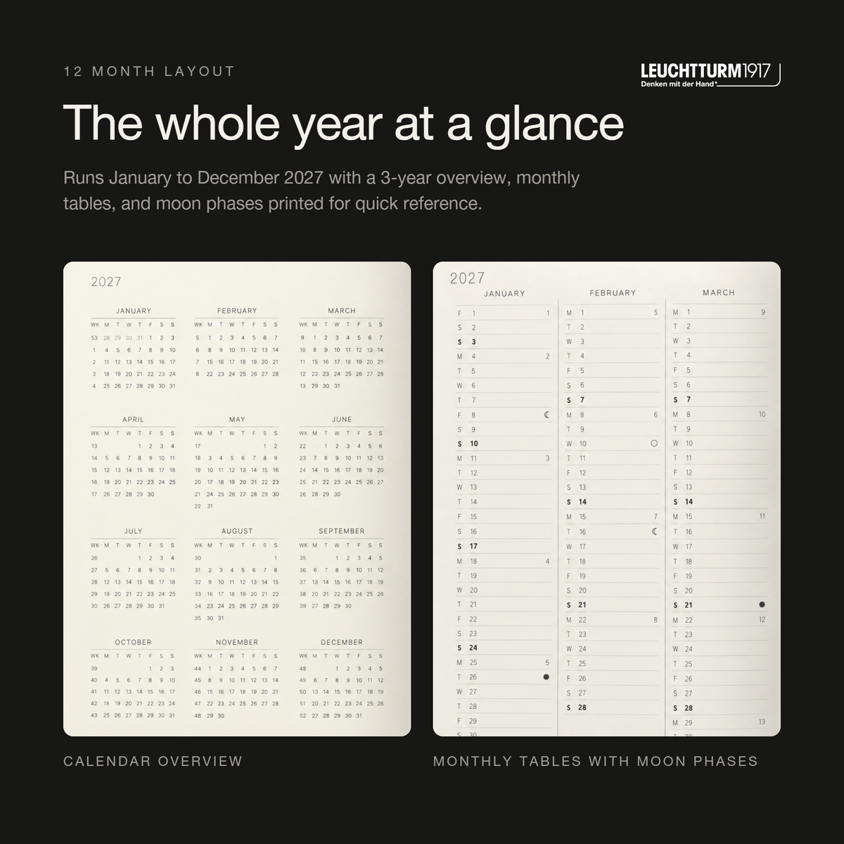 Leuchtturm1917 2027 A5 Softcover Weekly Planner