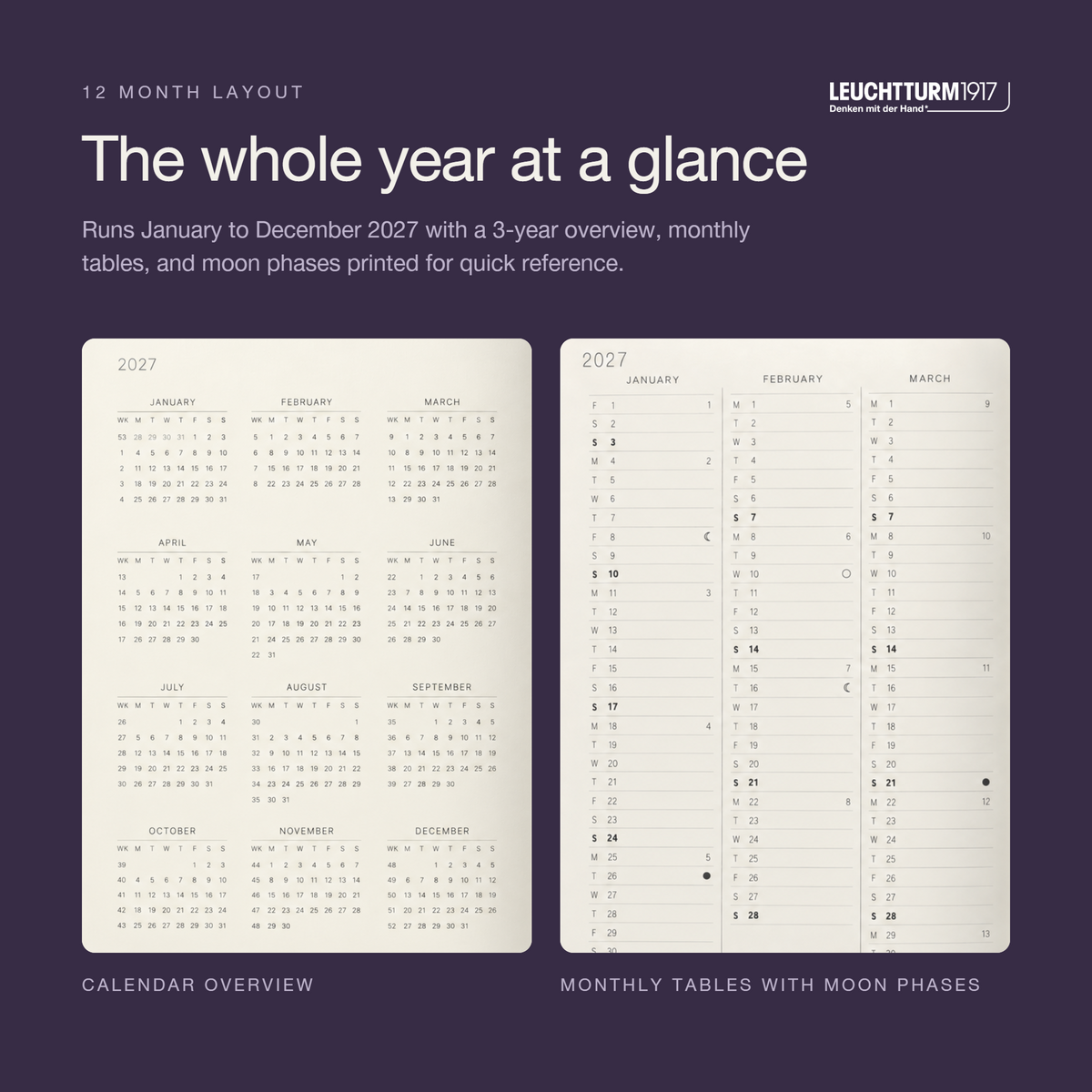 Leuchtturm1917 2027 A5 Softcover Weekly Planner