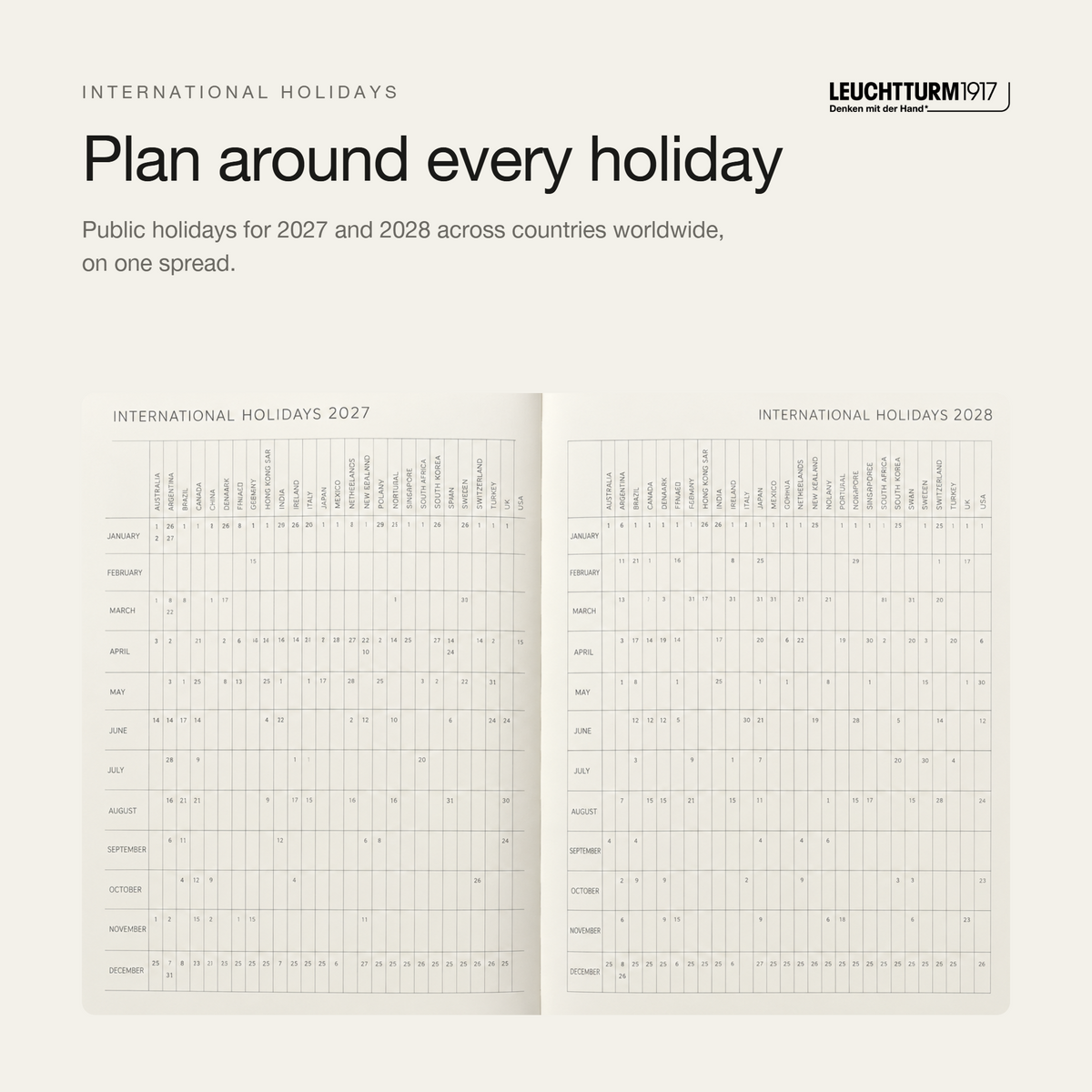 Leuchtturm1917 2027 A5 Softcover Weekly Planner