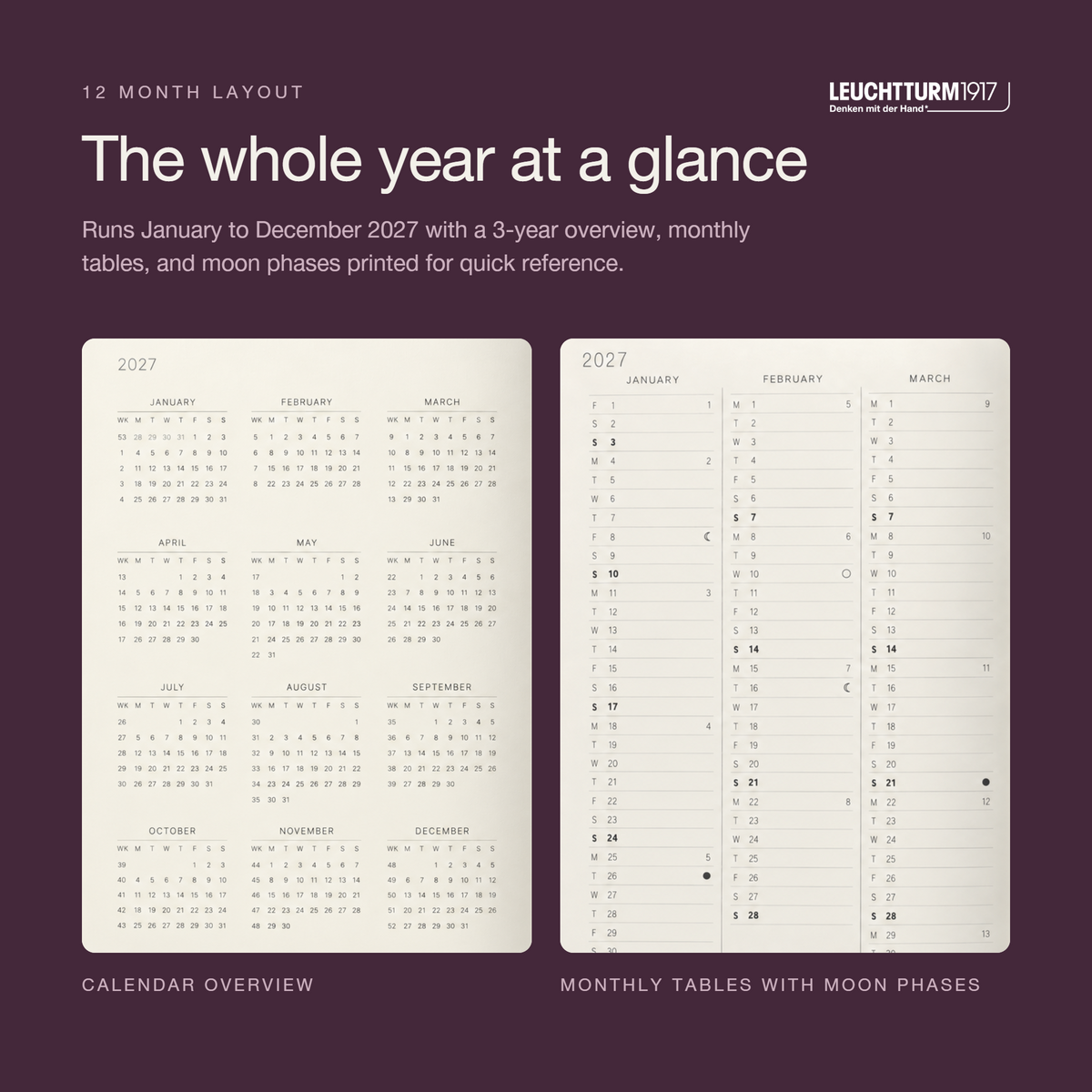 Leuchtturm1917 2027 A5 Softcover Weekly Planner