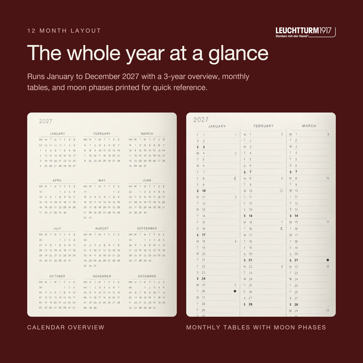 Leuchtturm1917 2027 A5 Softcover Weekly Planner