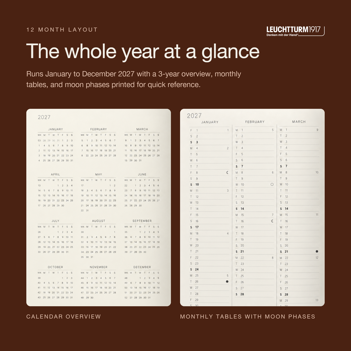 Leuchtturm1917 2027 A5 Softcover Weekly Planner