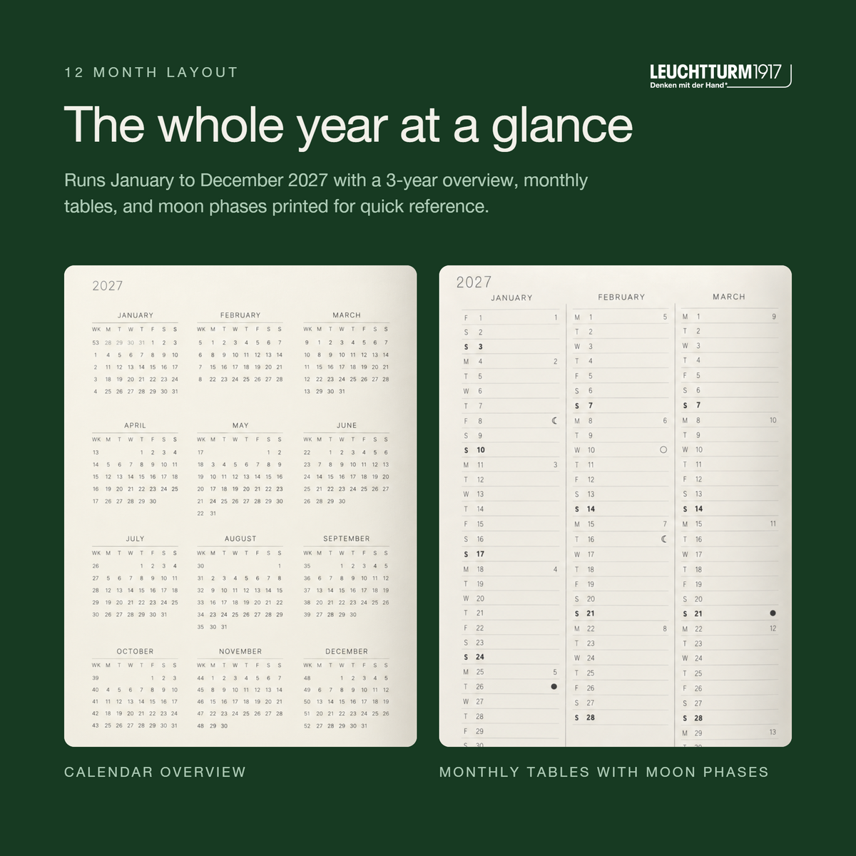 Leuchtturm1917 2027 A5 Softcover Weekly Planner