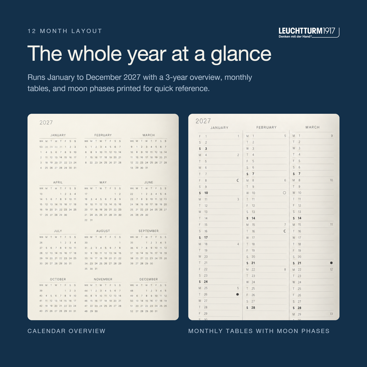 Leuchtturm1917 2027 A5 Softcover Weekly Planner