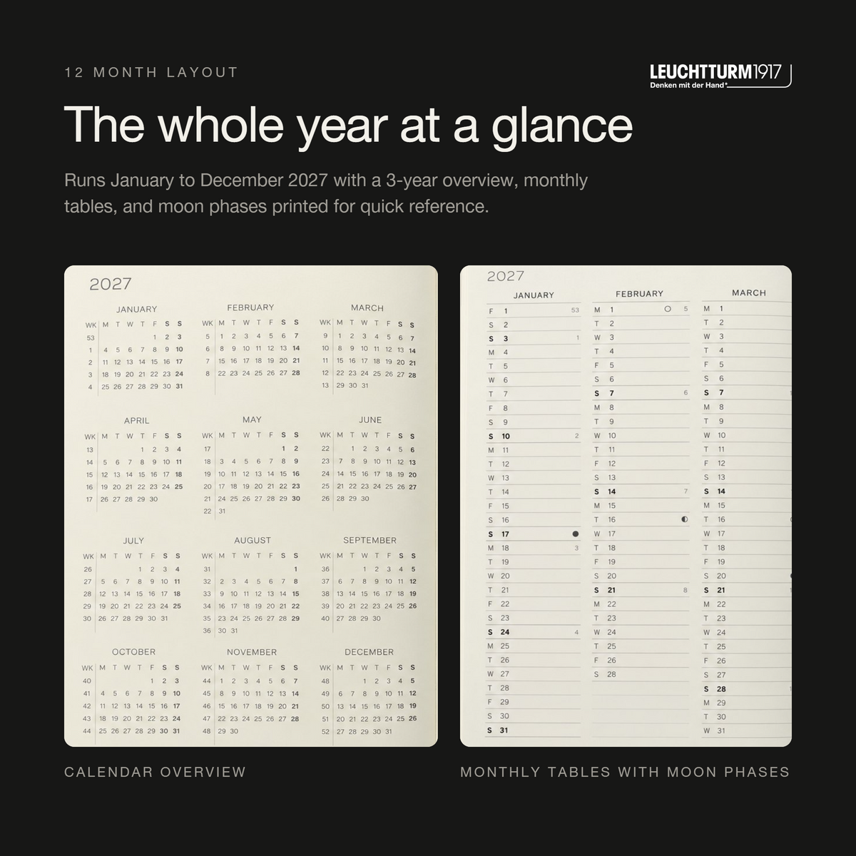 Leuchtturm1917 2027 B6+ Weekly Planner