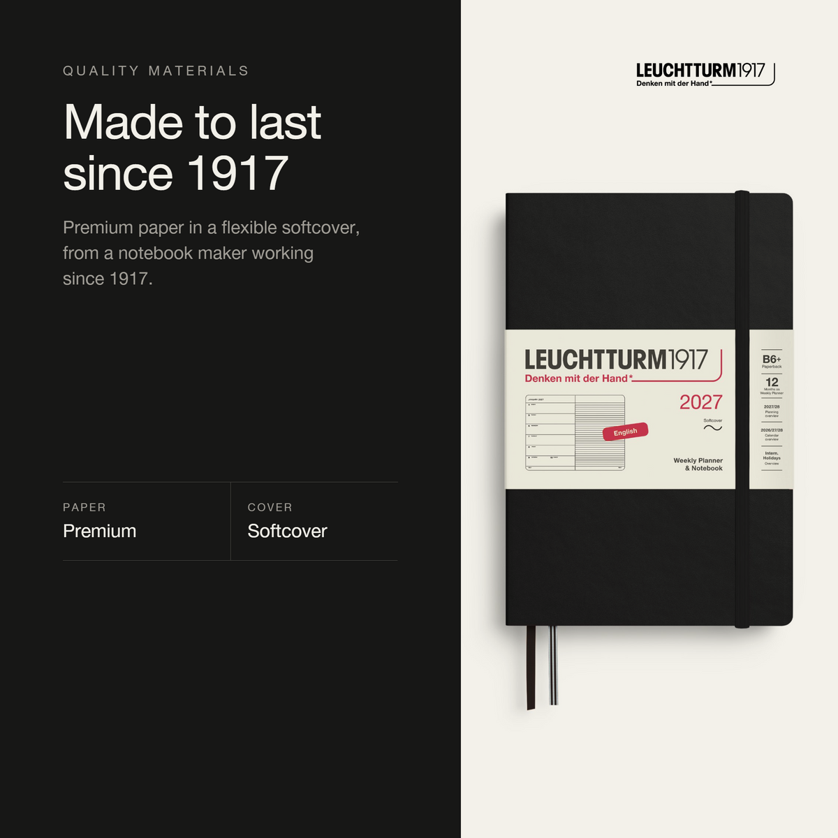 Leuchtturm1917 2027 B6+ Weekly Planner