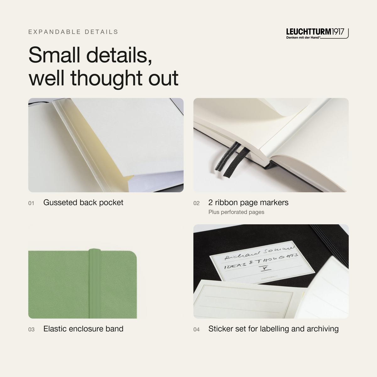 Leuchtturm1917 2027 Weekly Planner & Notebook Softcover (B6+) - Sage