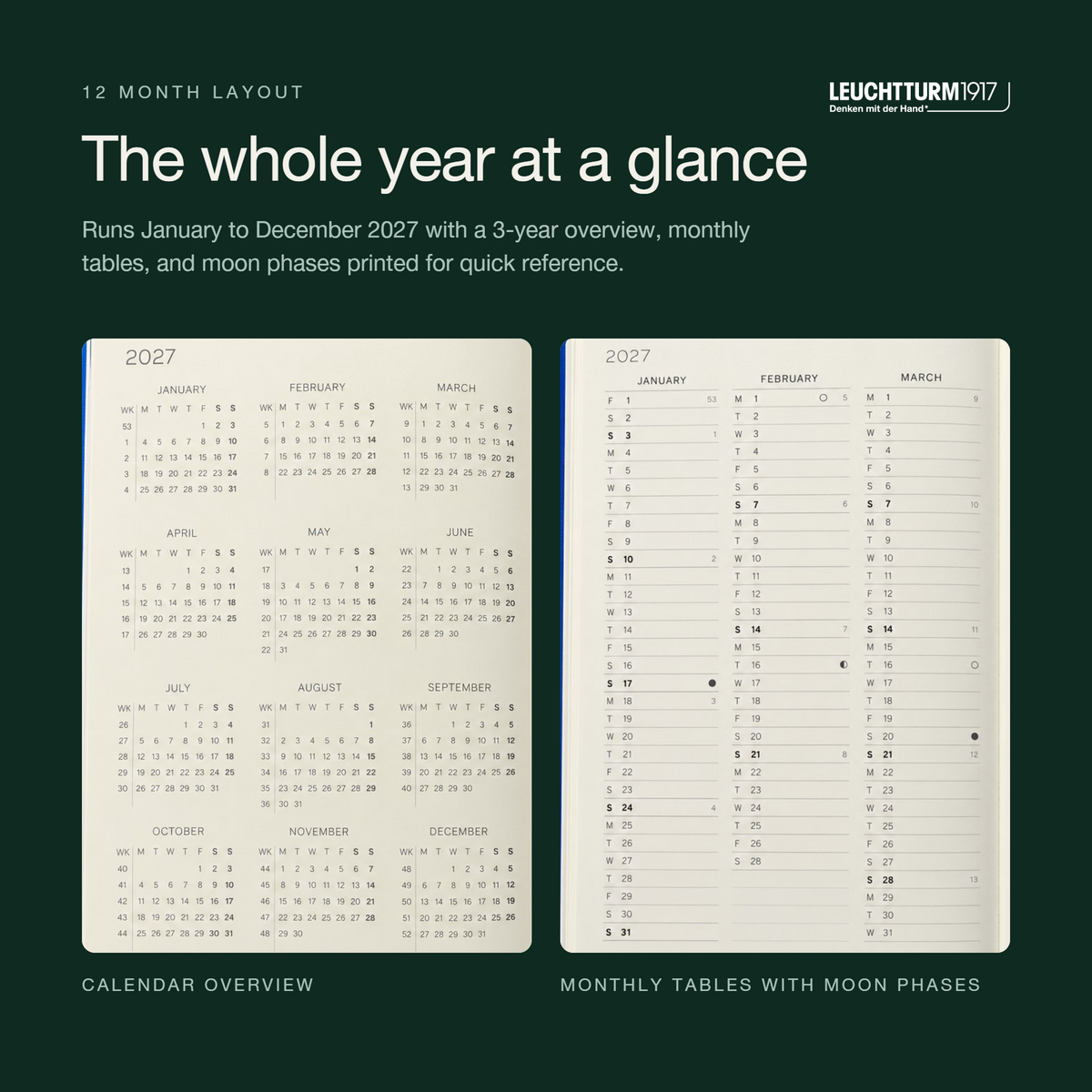 Leuchtturm1917 2027 B6+ Weekly Planner