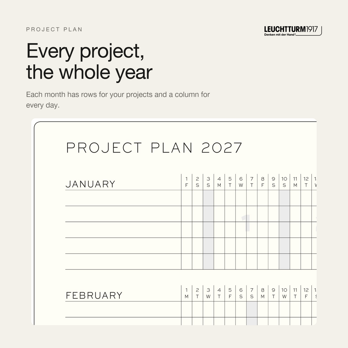 Leuchtturm1917 2027 Wallet Weekly Planner