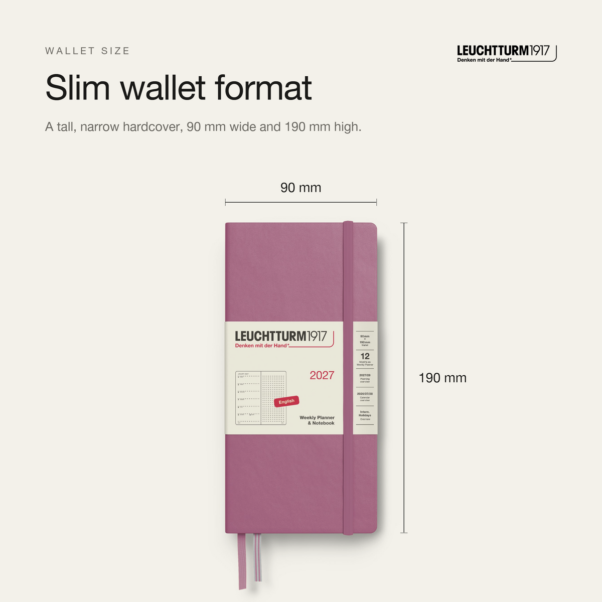 Leuchtturm1917 2027 Wallet Weekly Planner