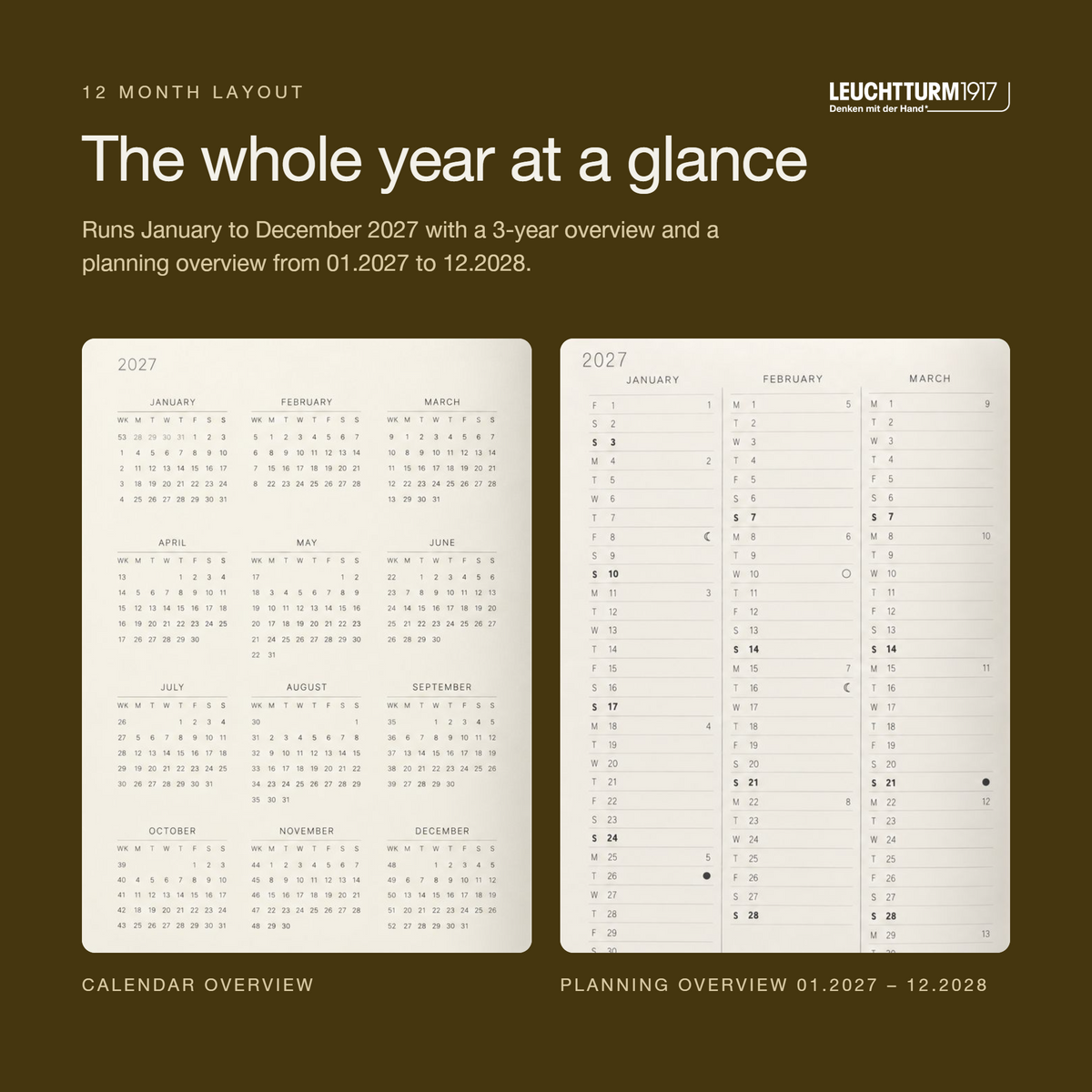 Leuchtturm1917 2027 A5 Hardcover Daily Planner
