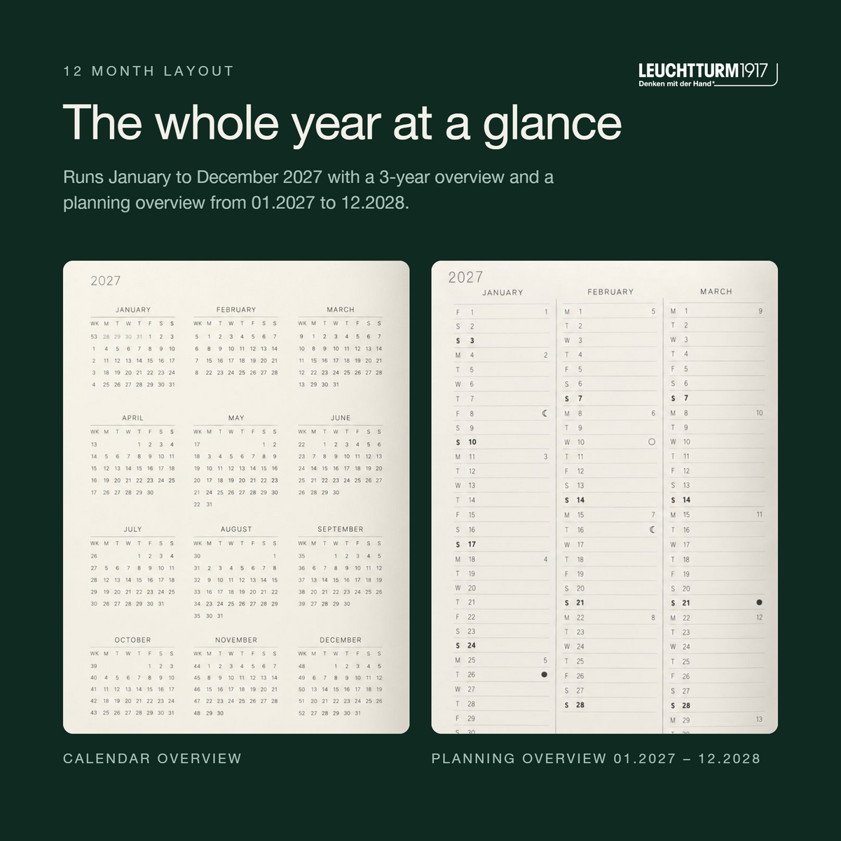 Leuchtturm1917 2027 A5 Hardcover Daily Planner