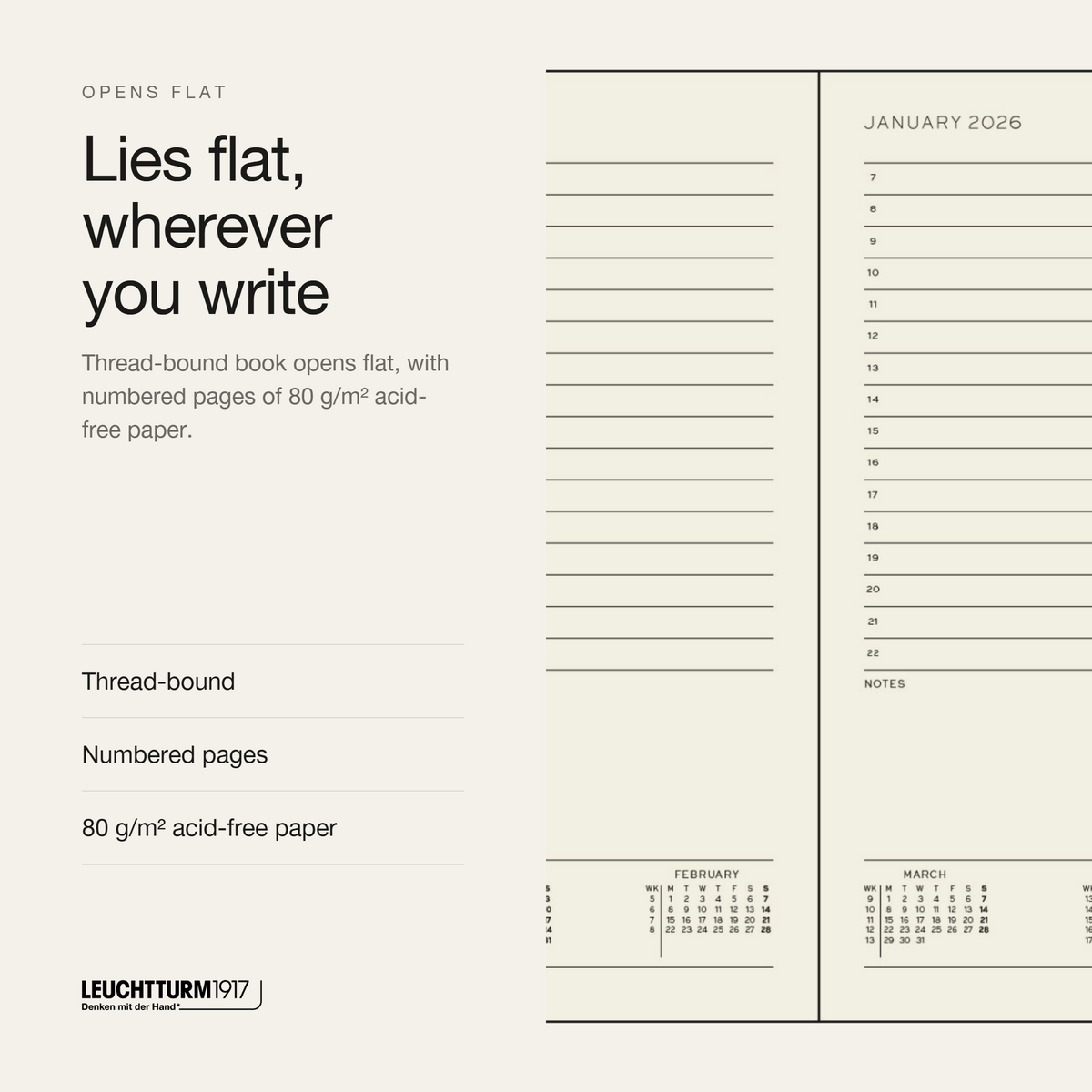 Leuchtturm1917 2027 A5 Hardcover Daily Planner