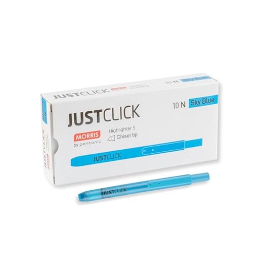 Pentonic Just Click Chisel Tip Highlighter