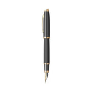 Scrikss Oscar 390 Fountain Ink Pen  Matt Black with Gold Trims