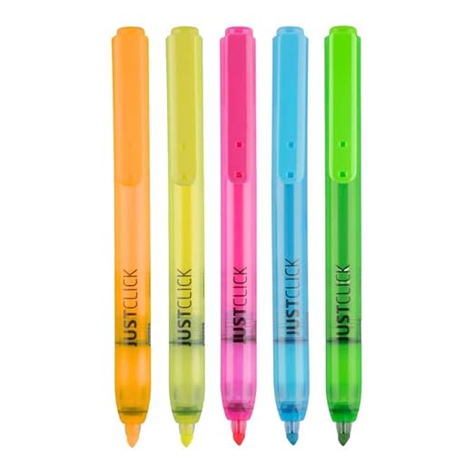 Pentonic Just Click Chisel Tip Highlighter