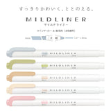 Zebra Mildliner Dual-Tip Brush Pen Set x 5