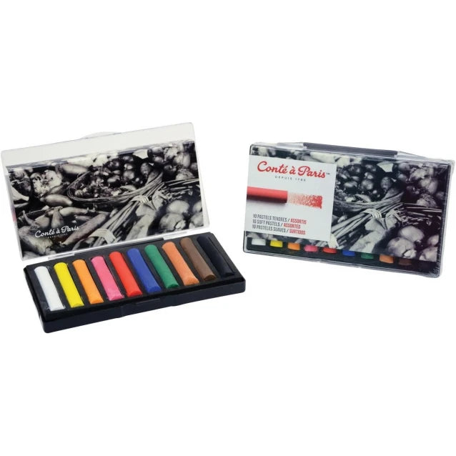 Conte a Paris Soft Pastels Assorted Colors - Pack of 10